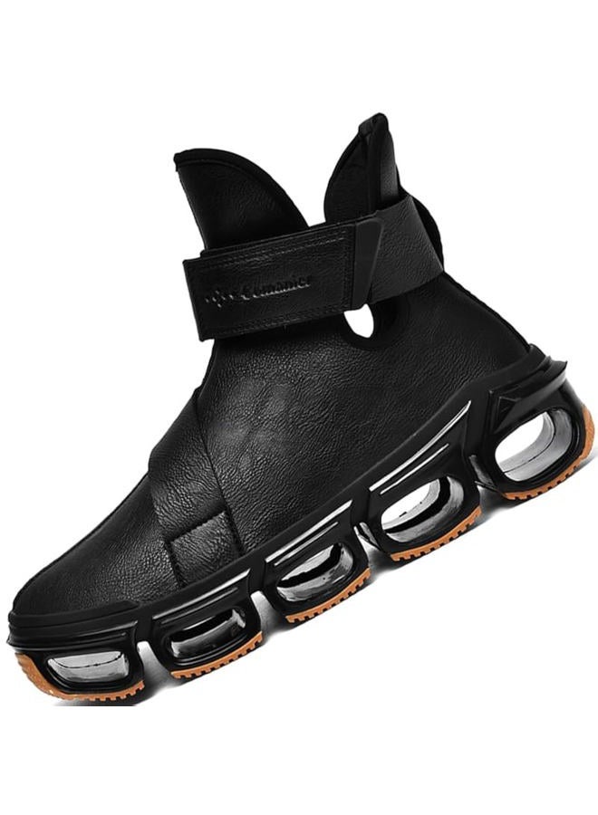 DZUJY Mens Chelsea Boots Casual for Men Blade Sneakers Sport Fashion High Top Men's Black Size 11 Boot Shoes Man Shoe - Image 1