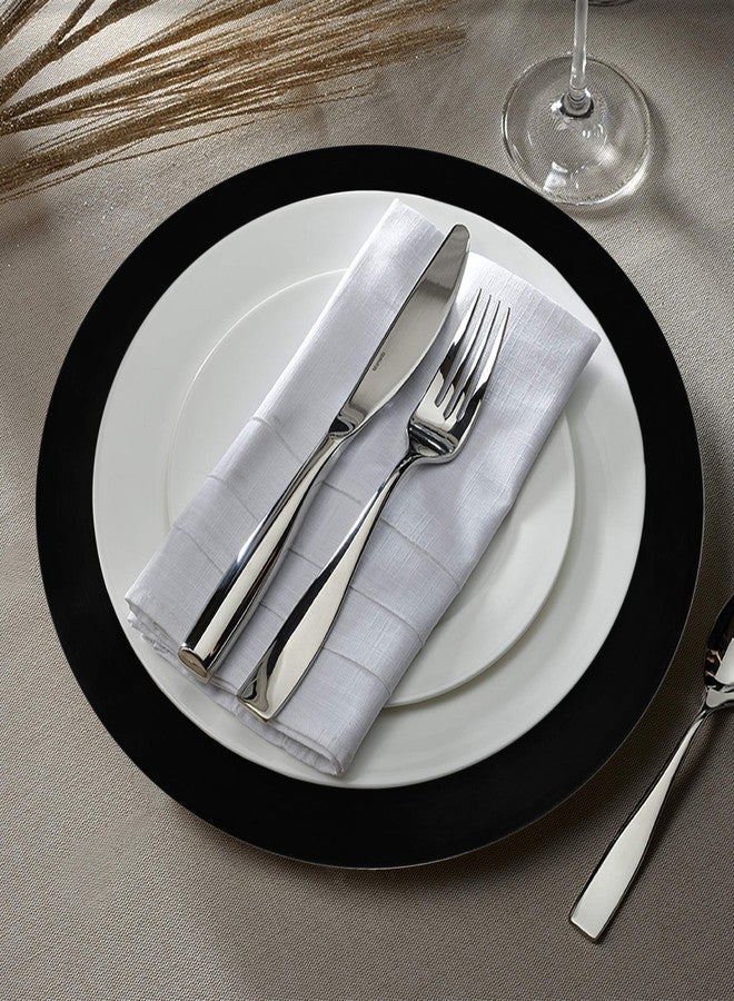 ChargeIt by Jay ChargeIt! by Jay Black Round Charger Plate - Image 2