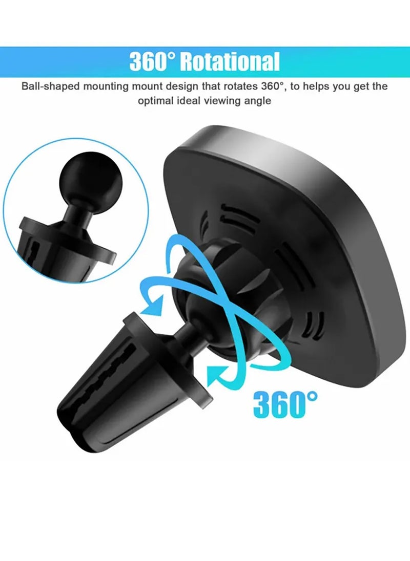 Premium 15W Magnetic Wireless Charger MagSafe Car Holder, Dashboard Mount, car vent Mount [All in One] Compatible With iPhone 15/15Pro Max, 14/14 Pro Max, 12 12 Pro Max 12 Mini Fast Charging - pzsku/Z6FABF31B432C7D51531DZ/45/_/1702188832/da6e0816-19fa-4207-b5e2-ff082a5ddbfb