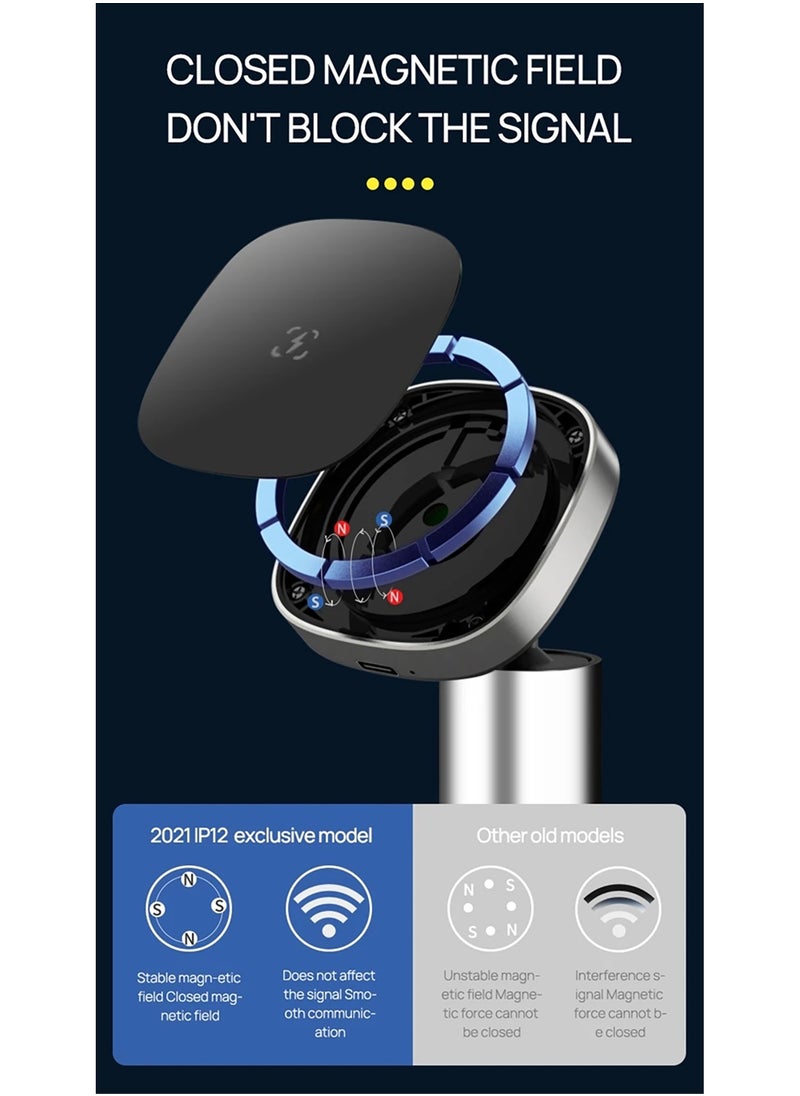 Premium 15W Magnetic Wireless Charger MagSafe Car Holder, Dashboard Mount, car vent Mount [All in One] Compatible With iPhone 15/15Pro Max, 14/14 Pro Max, 12 12 Pro Max 12 Mini Fast Charging - pzsku/Z6FABF31B432C7D51531DZ/45/_/1702188963/70f7a736-dc2c-4e03-912b-e756fdabd3ba