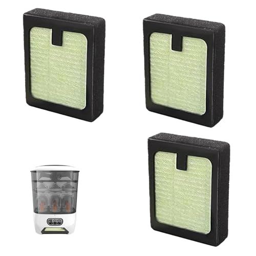 HAVANSIDY 3PCS HEPA Filter Replacement Compatible with Baby Brezza Bottle Dryer Advanced and Baby Brezza Bottle Washer Pro - Image 1