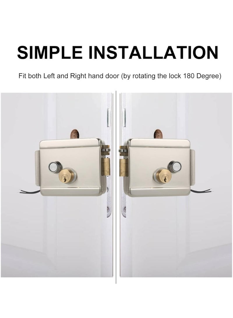 Electronic Smart Door Metallic Lock for Outdoor Main Metal and Wood Gate - Image 3
