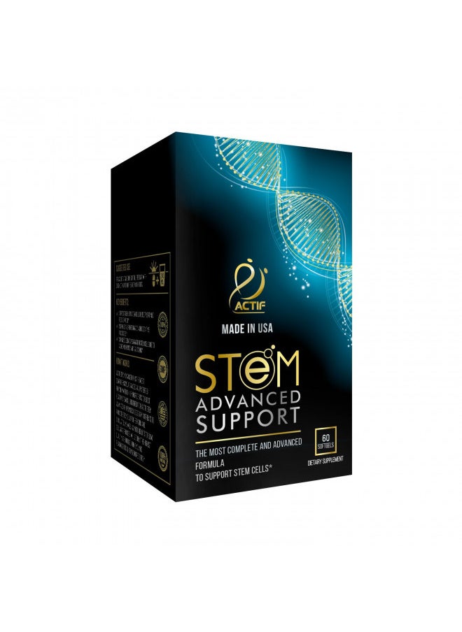 Actif - ACTIF STEM CELL SUPPORT - Maximum Strength with 10+ Stem Cell Factors, Non GMO, 2 month supply, Made in USA - Image 1