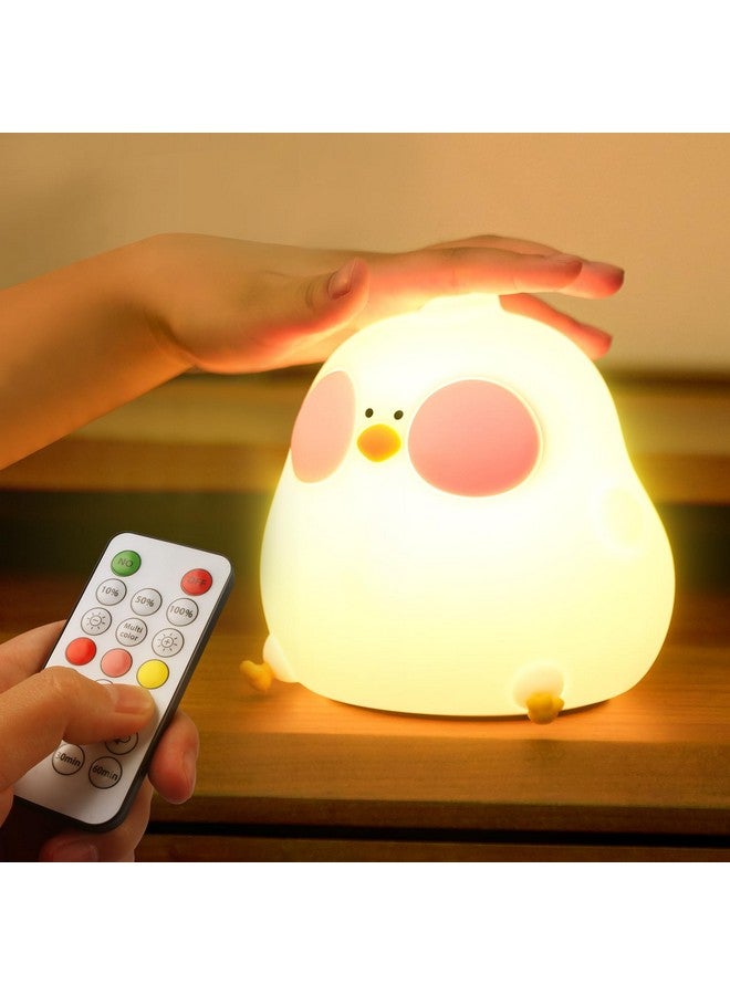Luditek Luditek Chick Lamp Cute Room Decor, Silicone Dimmable Light up Ornaments for Easter Christmas Decorations Indoor Bedroom Table Desk Office Fun Gifts for Women Girls Baby Toddler - Image 1