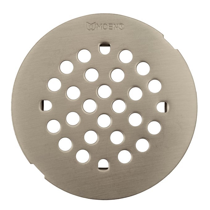 SNAPIN SHOWER DRAIN COVER FOR USE WITH 3INCH SHOWER DRAIN BRUSHED NICKEL 101663BN