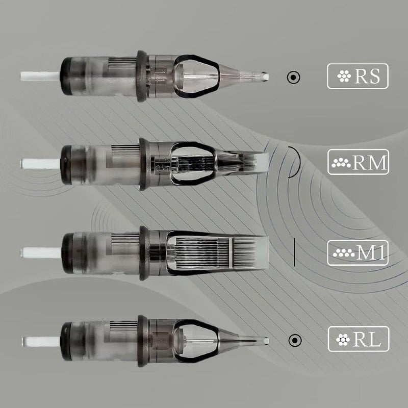 SHIELD PLUS 5RS (10pcs) + 11RS (10pcs) Tattoo Cartridge Needles (20-Pack) – Round Shader Tattoo Needle Cartridges for Rotary Machines, Sterile Disposable Cartridges - Image 2