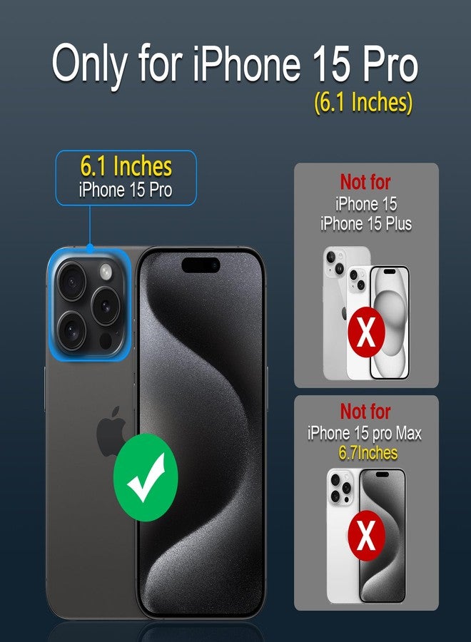 OATSBASF Minimalist Phone Case Compatible with iPhone 15 Pro 6.1", 360° Rotation Kickstand Aluminum Metal Frameless Design Bumper Z Case, Protective Shock Grade Shell, Natural Titanium - Image 2