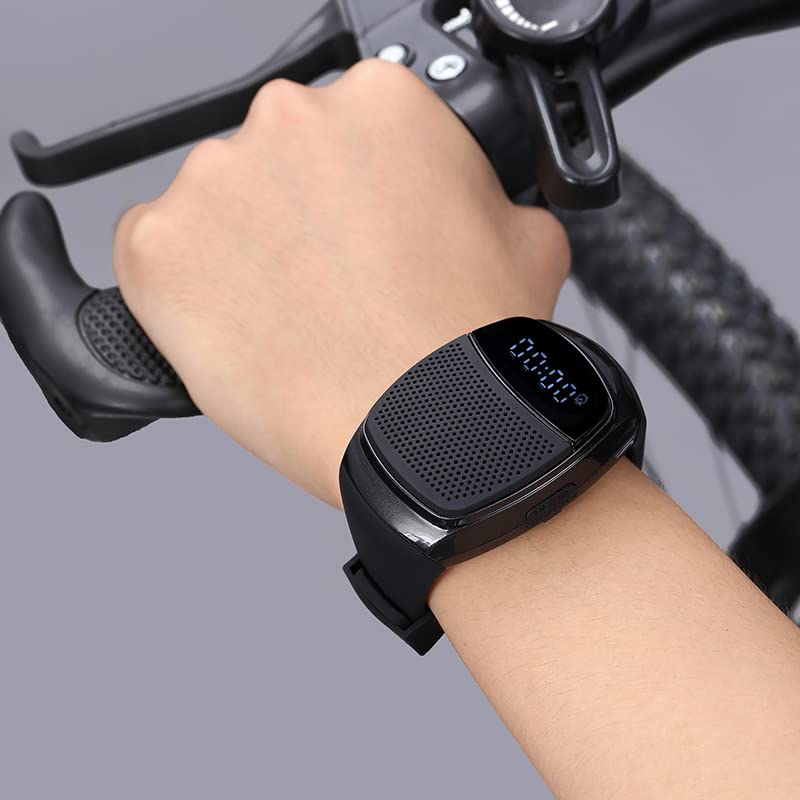 OriDecor Wireless Wearable Wrist Portable Sports Bluetooth Speaker Watch with Timer Time Clock MP3 Player FM Radio Selfie Alarm Clock Stopwatch Countdown Watch Anti-Lost for Running, Hiking, Climbing - Image 4