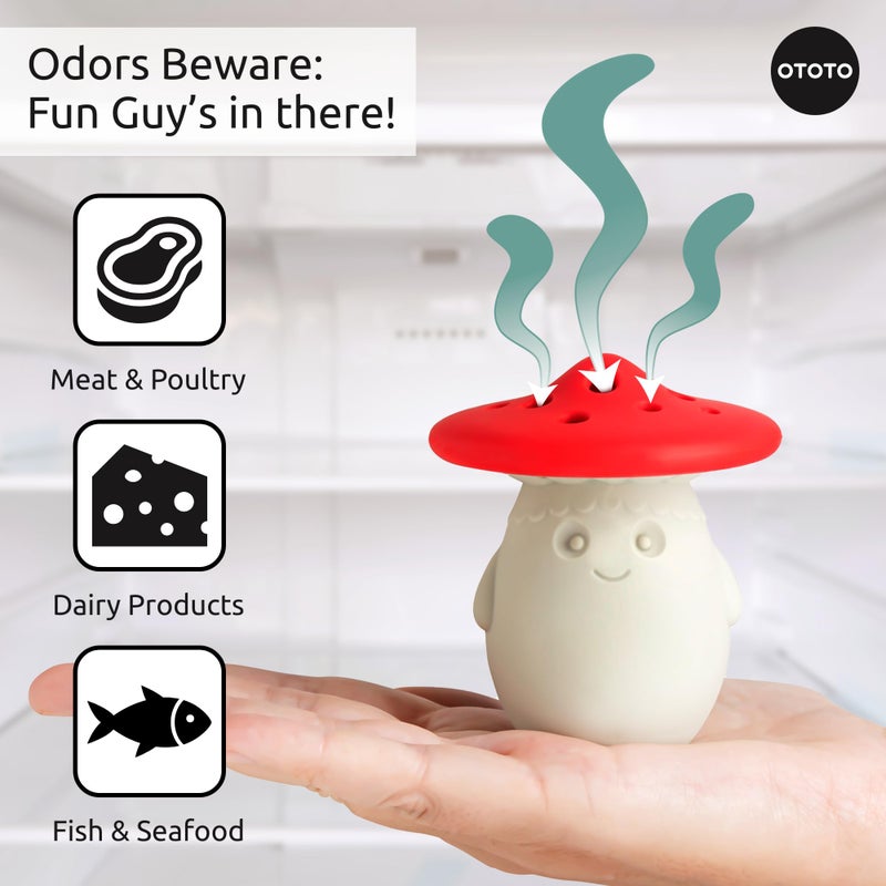 OTOTO Fridge Deodorizer by OTOTO - Baking Soda Fridge, Refrigerator Deodorizer, Baking Soda Odor Absorber, Cute Gifts, Cute Kitchen (Mushroom) - Image 5