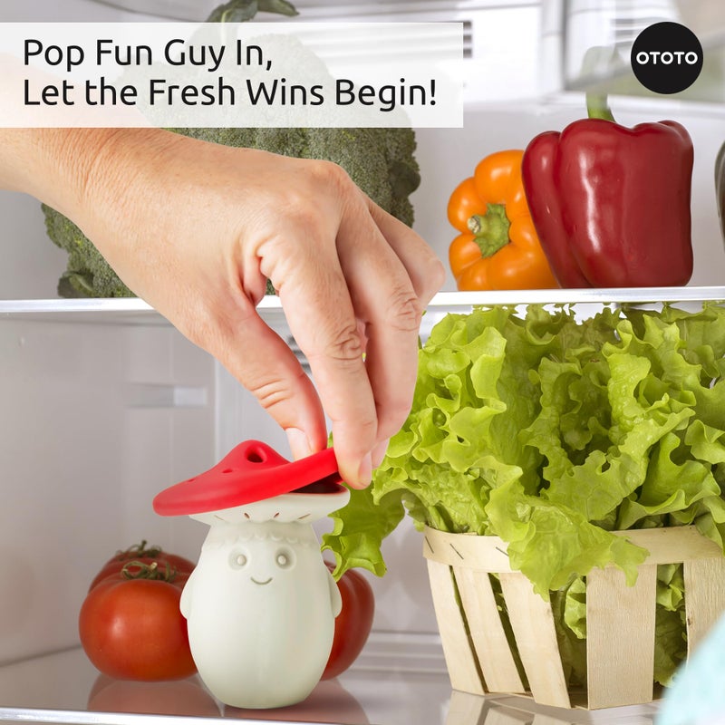 OTOTO Fridge Deodorizer by OTOTO - Baking Soda Fridge, Refrigerator Deodorizer, Baking Soda Odor Absorber, Cute Gifts, Cute Kitchen (Mushroom) - Image 4