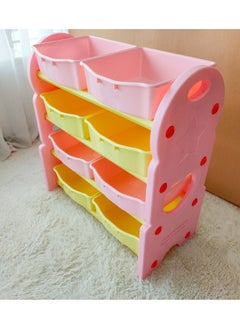 Home Elements Kids Multi-Bin Toy Organiser Storage Rack Multi Colour  - Image 2