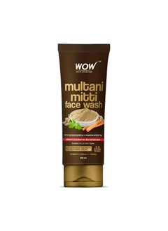 WOW Skin Science Purifying Multani Mitti Face Wash For All Skin Types Controls Excess Oil Brightens & Purifies Skin Face Wash For Women & Men Paraben Free 100 Ml  - Image 1