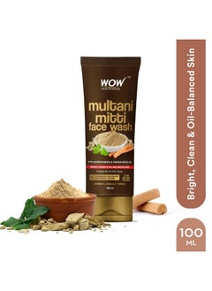 WOW Skin Science Purifying Multani Mitti Face Wash For All Skin Types Controls Excess Oil Brightens & Purifies Skin Face Wash For Women & Men Paraben Free 100 Ml  - Image 2