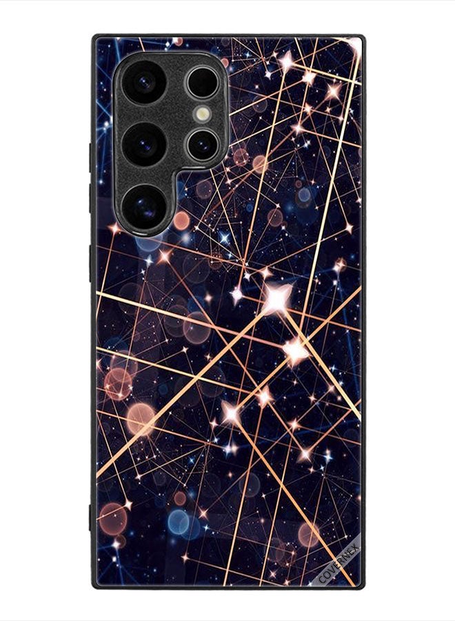 Covernex Protective Case Cover For Samsung Galaxy S24 Ultra Pattern Of Lighting Curves - Image 1
