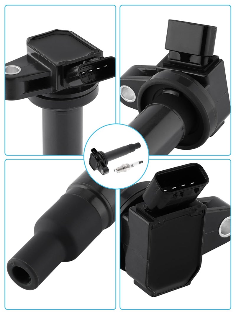 TAUTOY توتوي UF493 UF230 ملف الإشعال 4504 شمعات الإشعال لسيارات لكزس GS430 LS430 SC430 4.3L 2001-2010, LX570 5.7L 2008-2009, GX470 LX470 لتويوتا 4Runner لاند كروزر سيكويا تندرا 4.7L 1998-2009, 8 قطع - Image 2
