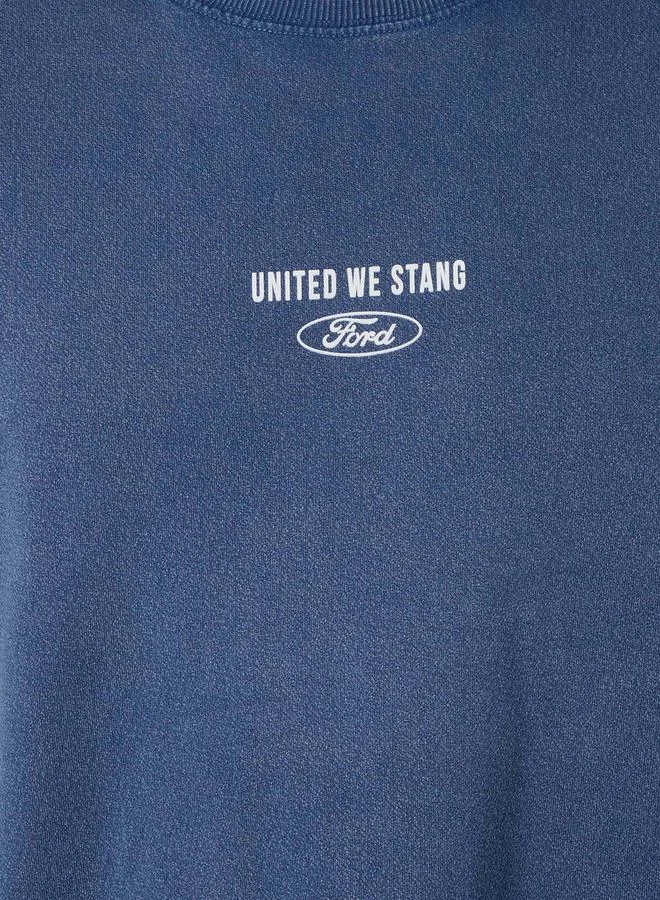 SP Characters Men Regular Fit Crew Neck Short Sleeve Ford Print T shirt