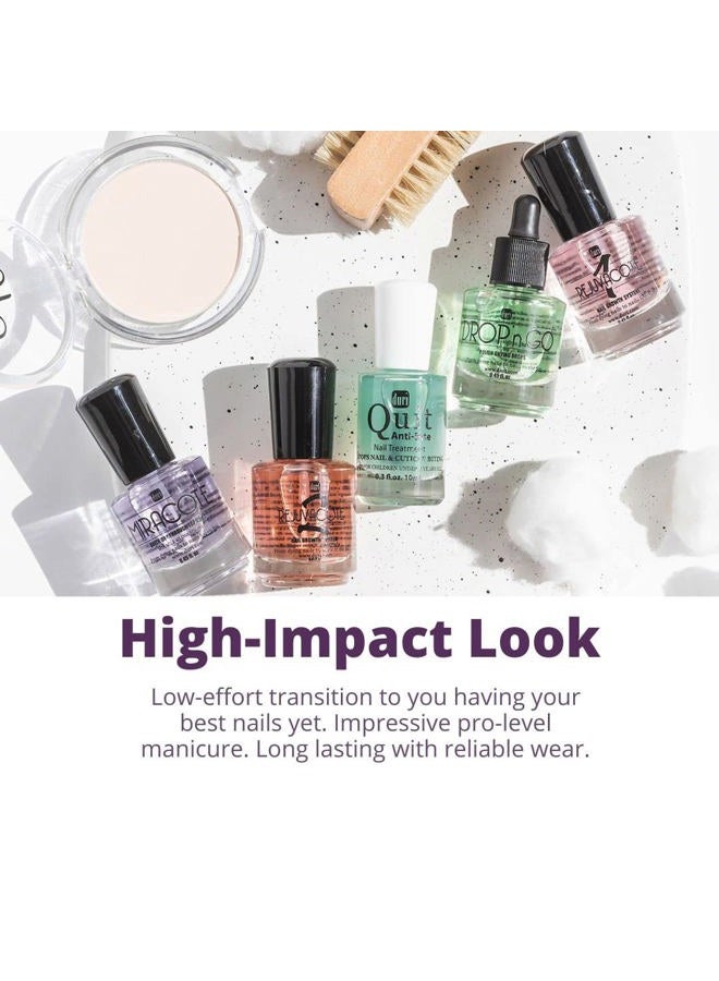 duri Rejuvacote 1 Original Maximum Strength Nail Growth System Base, Top Coat and Miracote Quick Dry Top Coat Combo - Image 2