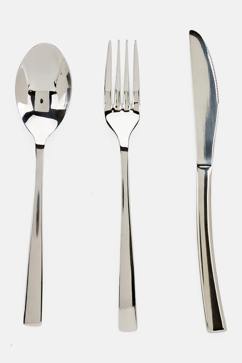 موي موتشو طقم أدوات مائدة 3 قطع فضي