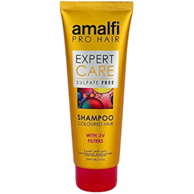 Amalfi Pro Hair Sulfate Free Shampoo for Colored Hair with UV Filters - 8.5 Fl OZ, Vegan, Protects and Enhances Color