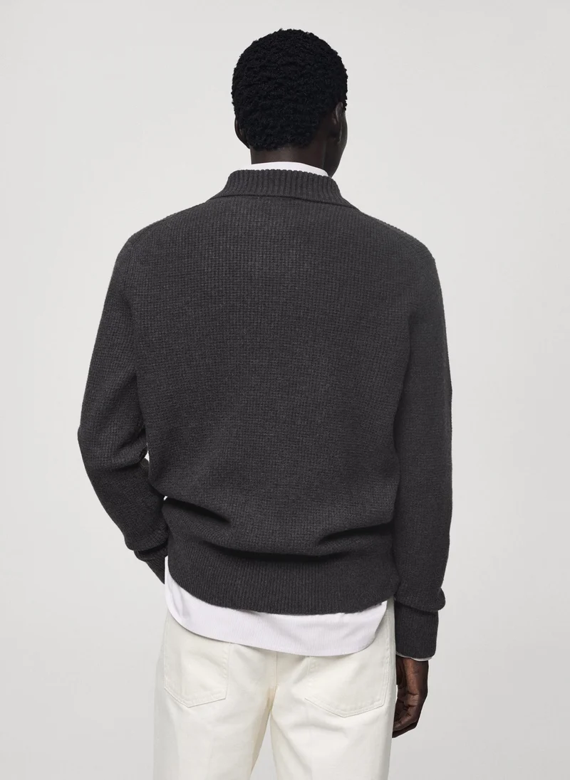 Mango Man Parks Squared Structure Sweater