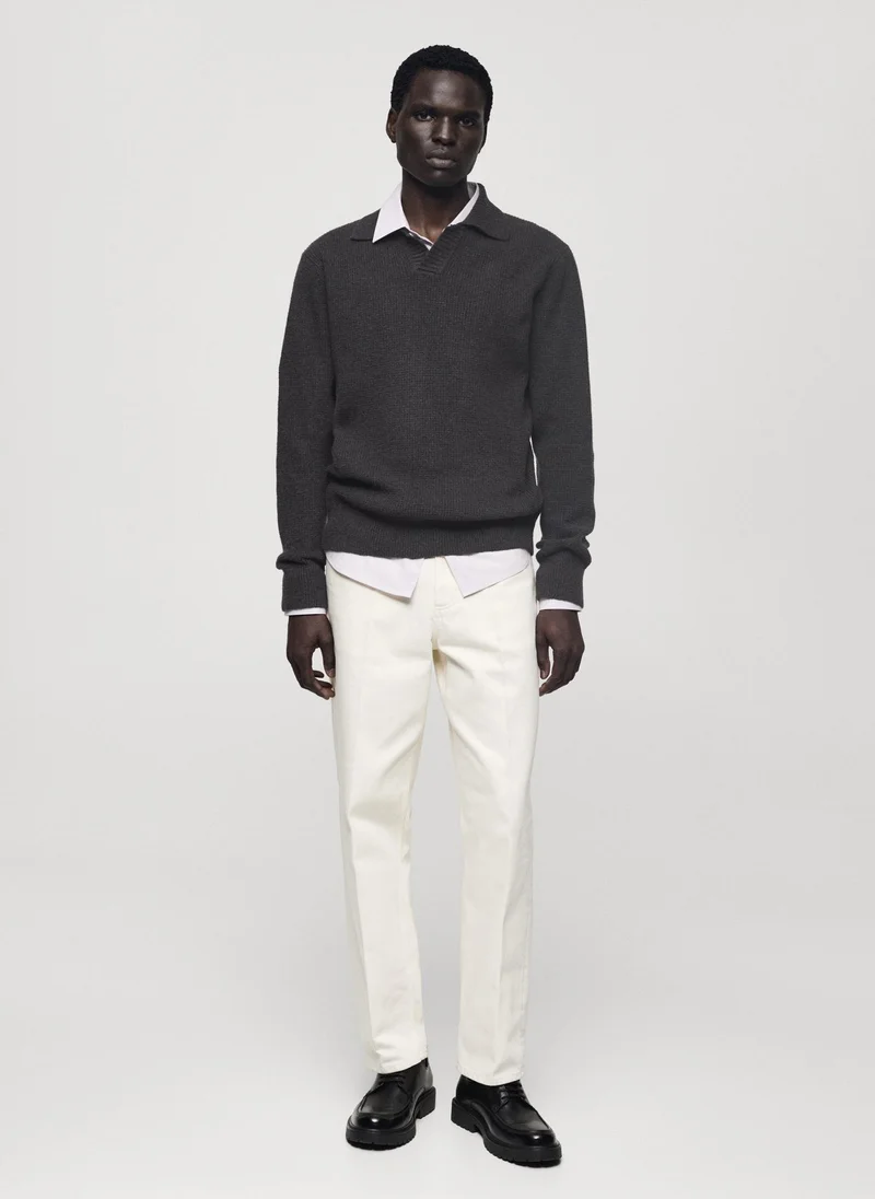 Mango Man Parks Squared Structure Sweater