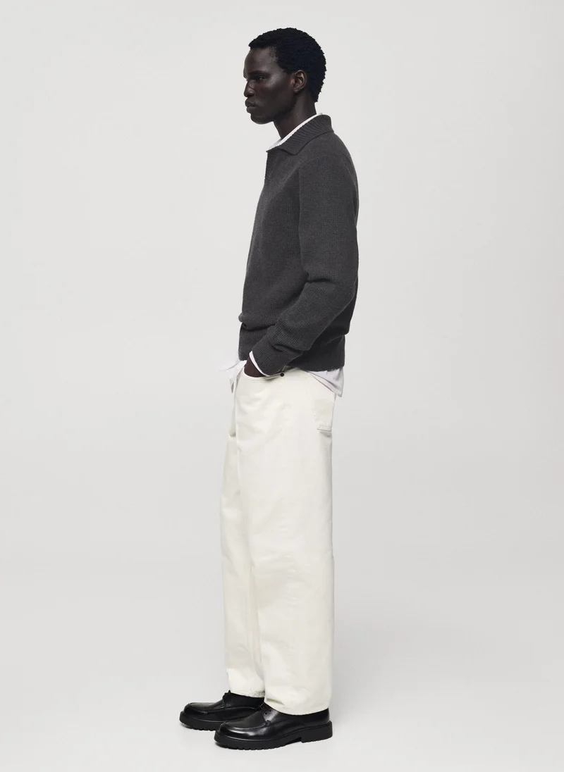 Mango Man Parks Squared Structure Sweater