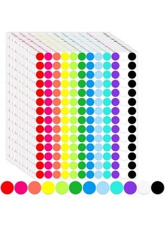 3920 قطعة من ملصقات النقاط متعددة الألوان مقاس 3/4 بوصة، ملصقات دائرية ملونة للترميز، نقاط دائرية للفصول الدراسية في المكتب - pzsku/Z6FAD0F110C5188165472Z/45/_/1735214445/f7da268c-cbfb-4d21-a926-181200311c85