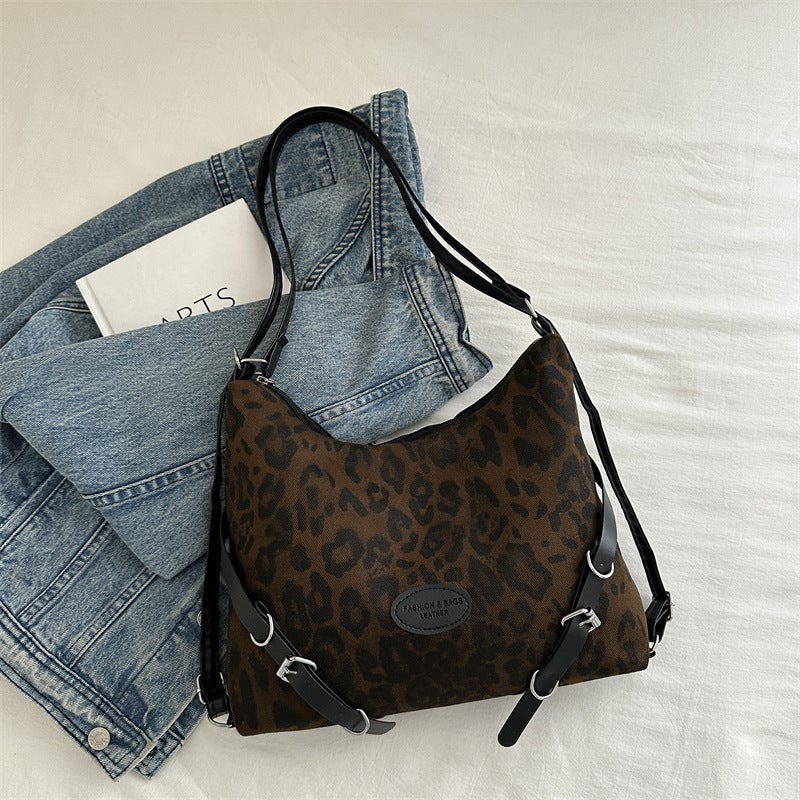 2024 Korean Large-Capacity Backpack Tote Coffee color 