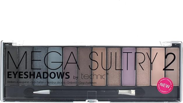 Technic Mega Sultry Two Eyeshadow Palette 15 g Pack of 12 Pieces - Image 2