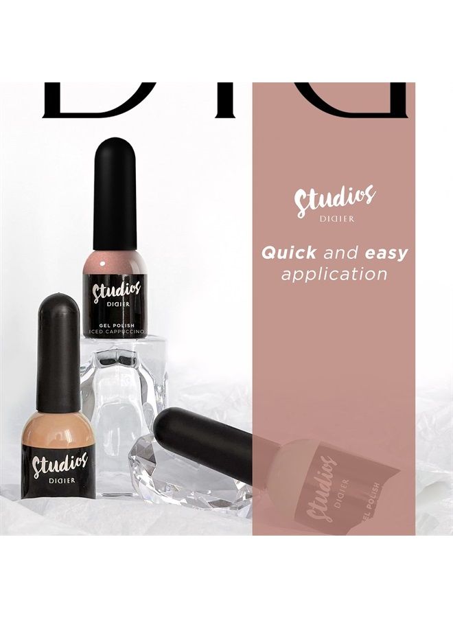 Didier Lab - Studios Gel Polish Iced Cappuccino - Professional Manicure Pedicure Products - Rich Pigment for Complete Nail Coverage - Flawless Shine - Suitable for Beginners - UV Lamp - Gift for Women - Image 5