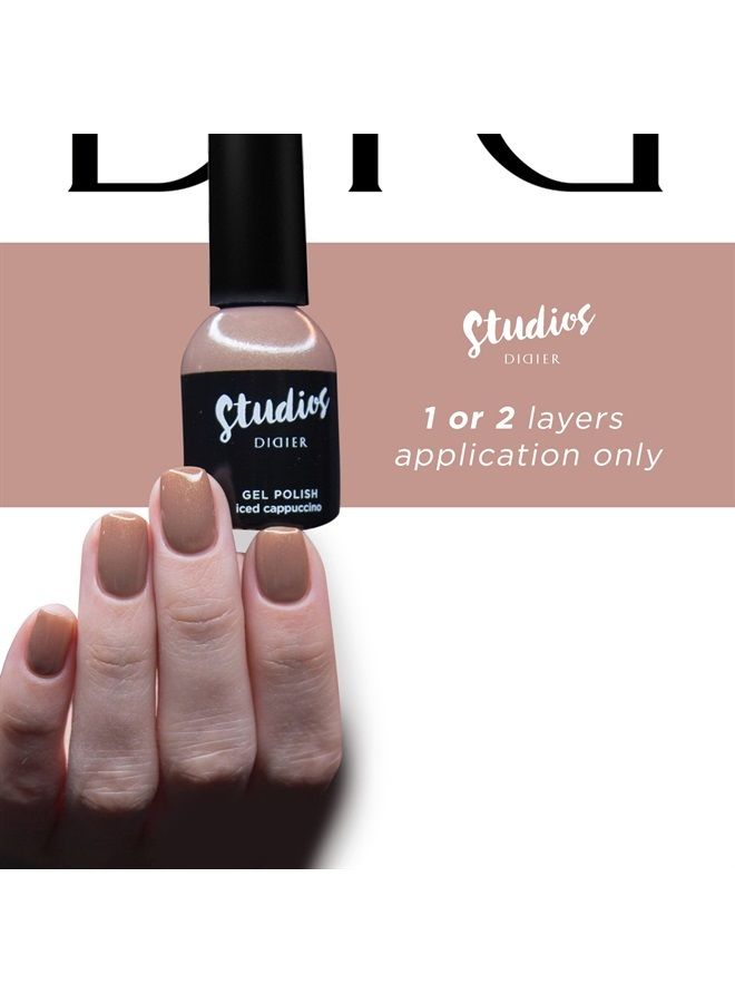 Didier Lab - Studios Gel Polish Iced Cappuccino - Professional Manicure Pedicure Products - Rich Pigment for Complete Nail Coverage - Flawless Shine - Suitable for Beginners - UV Lamp - Gift for Women - Image 4
