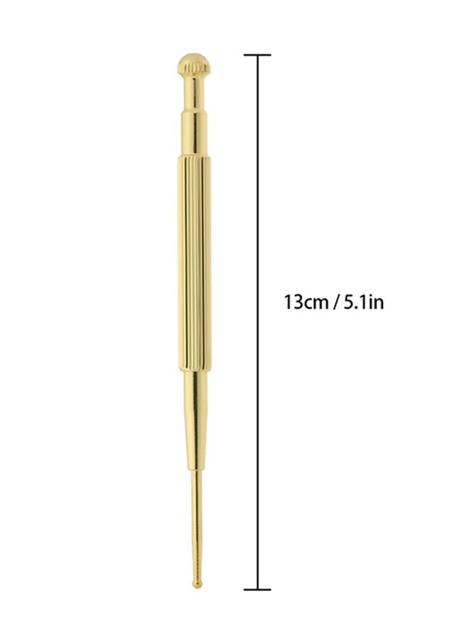 Generic Retractable Acupuncture Pen,Acupoint Search Massage Pen,Tool for Facial Stimulation Therapy,Double Headed Spring Loaded Ear and Body Point Probe  - Image 2