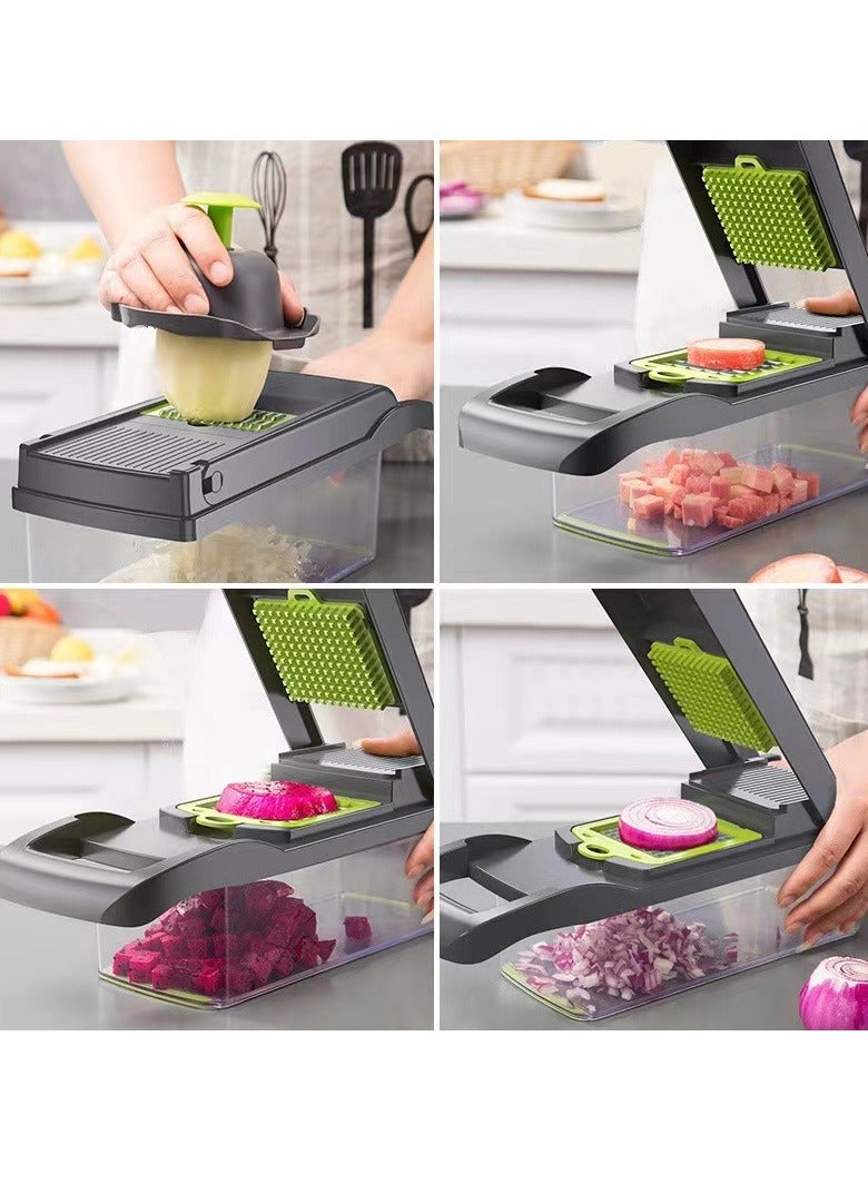 MIXDE قطاعة خضروات - قطاعة خضروات سبيراليزر - قطاعة بصل مع حاوية - قطاعة طعام احترافية - قطاعة تقطيع - Image 3