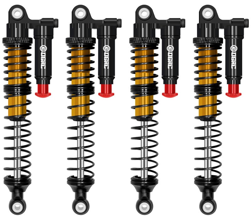 OGUNKE OGRC 100mm Aluminum Adjustable Piggyback Shock Absorber RC Damper for Axial SCX10 TRX4 TRX6 D90 110 RC Crawler Upgrade Parts Gold - Image 3