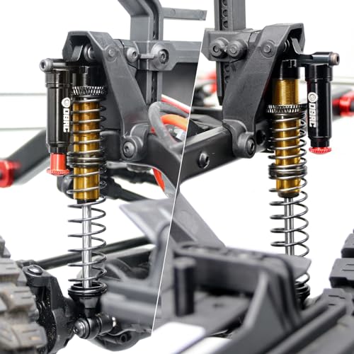 OGUNKE OGRC 100mm Aluminum Adjustable Piggyback Shock Absorber RC Damper for Axial SCX10 TRX4 TRX6 D90 110 RC Crawler Upgrade Parts Gold - Image 5
