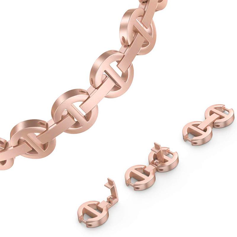 erorex For Apple Watch 38 / 40 / 41 / S10 42Mm Diamond Stainless Steel Watch Band(Rose Gold) - Image 5