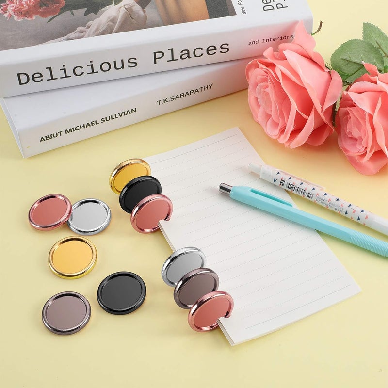 Zonon 55 Pieces Discs Binding Ring Discs Discbound Plastic Expansion Discs Arc System Notebooks Planners with 5 Plastic Boxes - Image 2