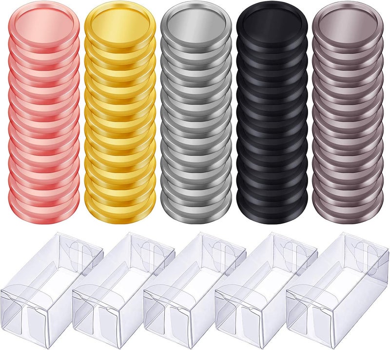 Zonon 55 Pieces Discs Binding Ring Discs Discbound Plastic Expansion Discs Arc System Notebooks Planners with 5 Plastic Boxes - Image 1
