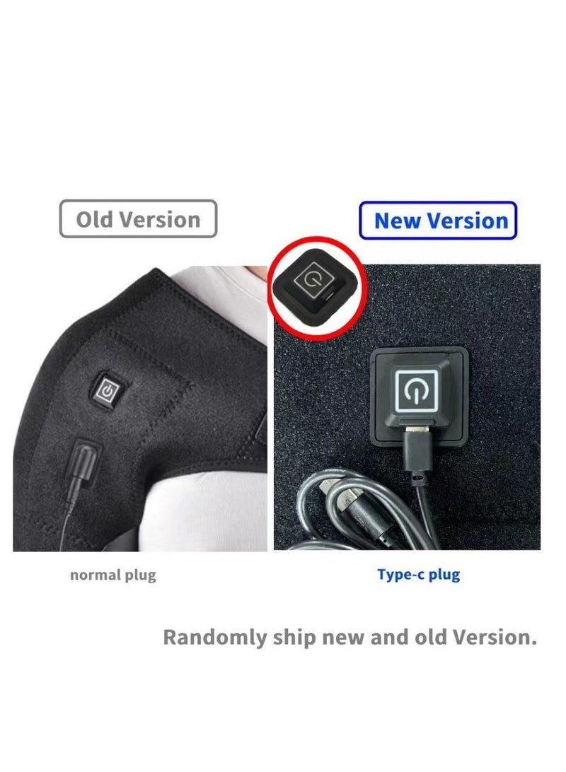 general Shoulder Heating Pad, 3 Heat Settings Heating Pad for Shoulder, Heating Pad for Neck and Shoulder, Portable USB Heating Pad for Men and Women, Electric Electric Shoulder Massager for Indoor - Image 3