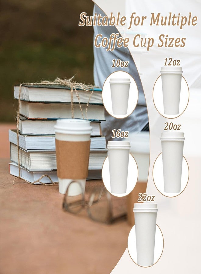 Retainbre 500 Pack Coffee Sleeve Cup Sleeves Disposable Kraft Paper Drink Sleeve for 10, 12, 16, 20, 22oz Cups Hot and Cold Drinks Cafes Offices - Image 5