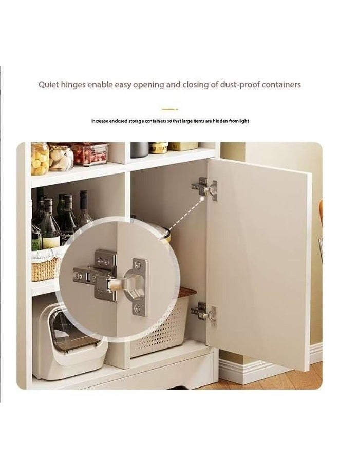 JCB CHIC Kitchen Pantry Storage Cabinet with Doors and Shelves,Kitchen Storage Shelf Rack with 1 Door Cabinet, Large Storage Rack, Microwave Oven Stand,Tea Cabinet(ZWG004)  - Image 4