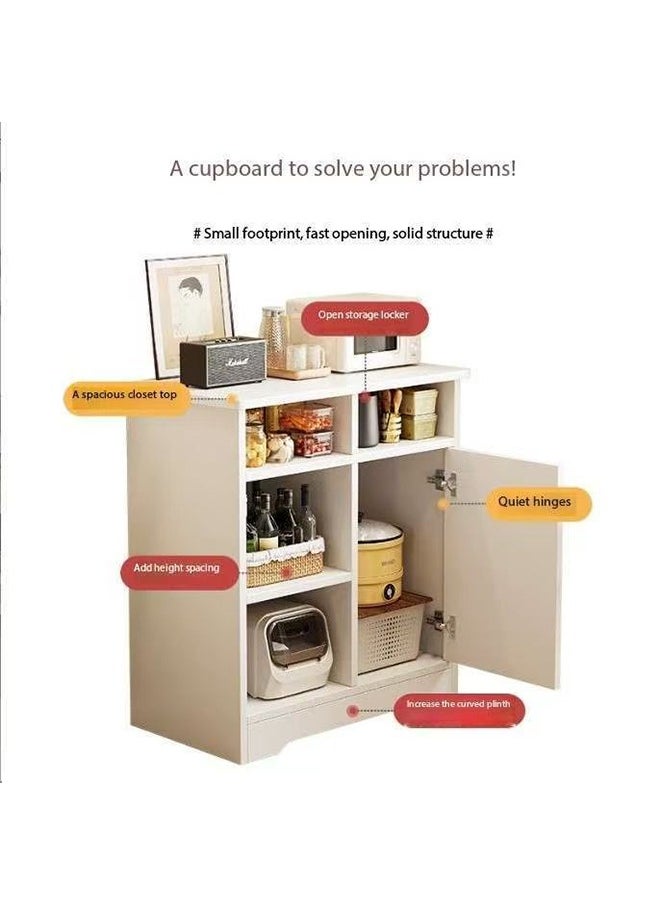 JCB CHIC Kitchen Pantry Storage Cabinet with Doors and Shelves,Kitchen Storage Shelf Rack with 1 Door Cabinet, Large Storage Rack, Microwave Oven Stand,Tea Cabinet(ZWG004)  - Image 3