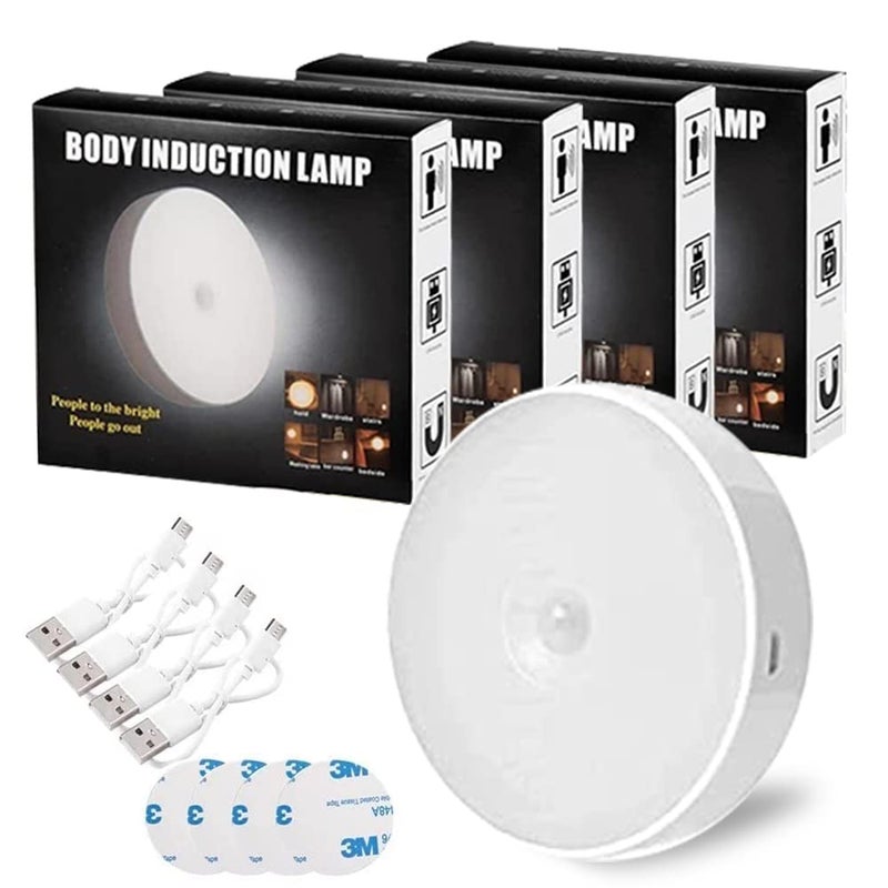 DIYASHI Motion Sensor Light for Home with USB Charging Wireless Self Adhesive Rechargeable LED Magnetic Sensor Light 4 - Image 1