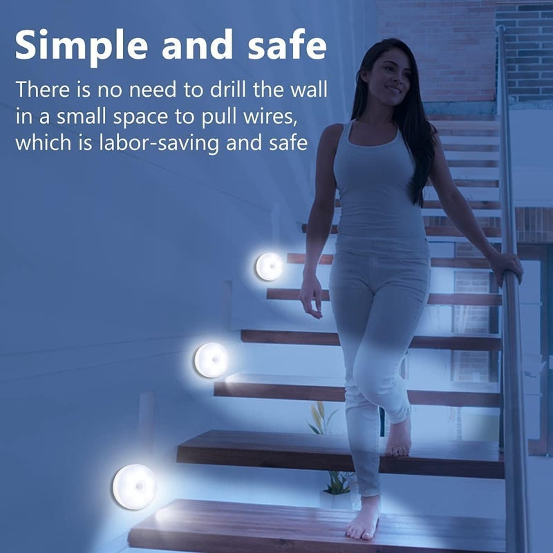 DIYASHI Motion Sensor Light for Home with USB Charging Wireless Self Adhesive Rechargeable LED Magnetic Sensor Light 4 - Image 3