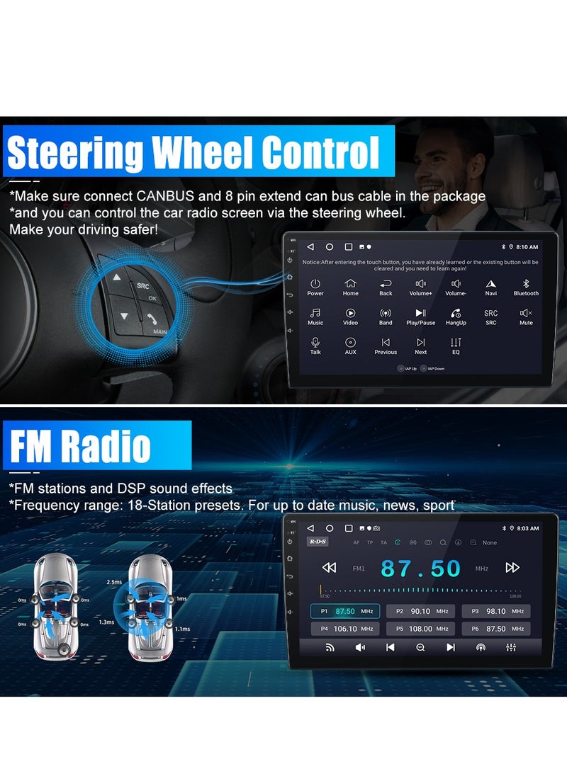 Junsun - Android Car Stereo for Dodge RAM 1500 2500 3500 2013 2014 2015 2016 2017 2018, Android Touch Screen Radio Replacement with Wireless CarPlay Android Auto - 2+32GB (Only fit Manual AC) - Image 1