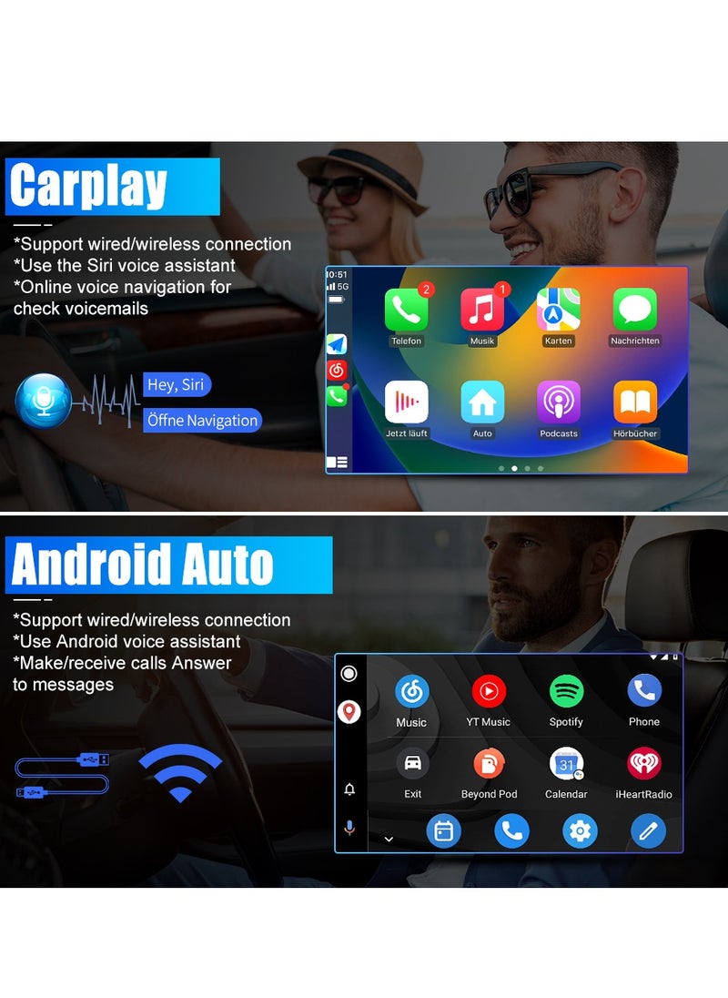 Junsun - Android Car Stereo for Dodge RAM 1500 2500 3500 2013 2014 2015 2016 2017 2018, Android Touch Screen Radio Replacement with Wireless CarPlay Android Auto - 2+32GB (Only fit Manual AC) - Image 1