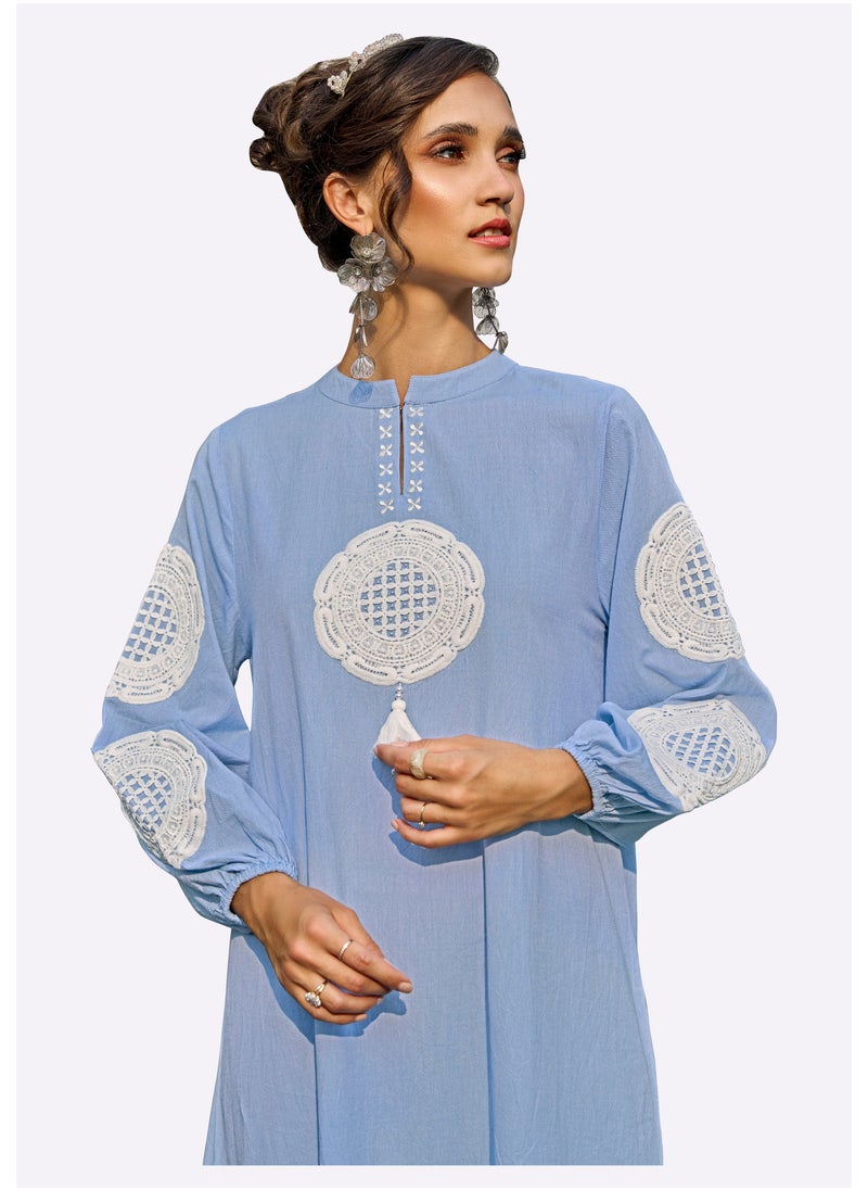 Sara Arabia Sara Arabia Elegant Lace Jalabiya  - Image 3