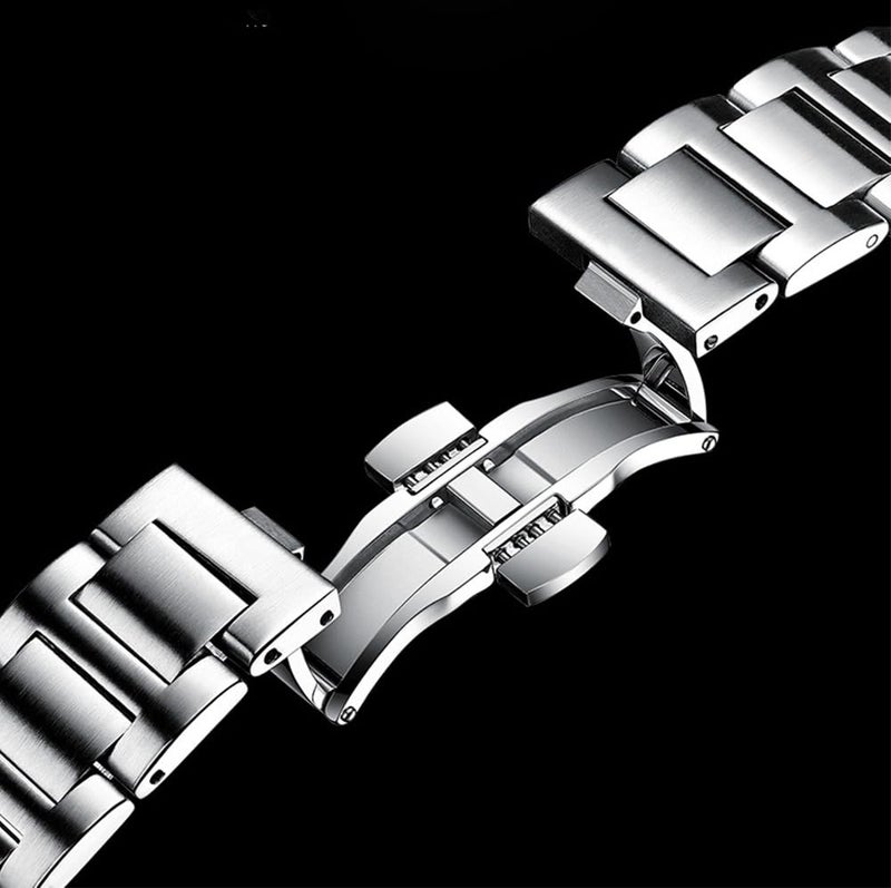 BESTKANG Men Quartz Movement Watch，Waterproof Luminous Men's Watch, Stainless Steel Strap Business Watches (Blue) - Image 4