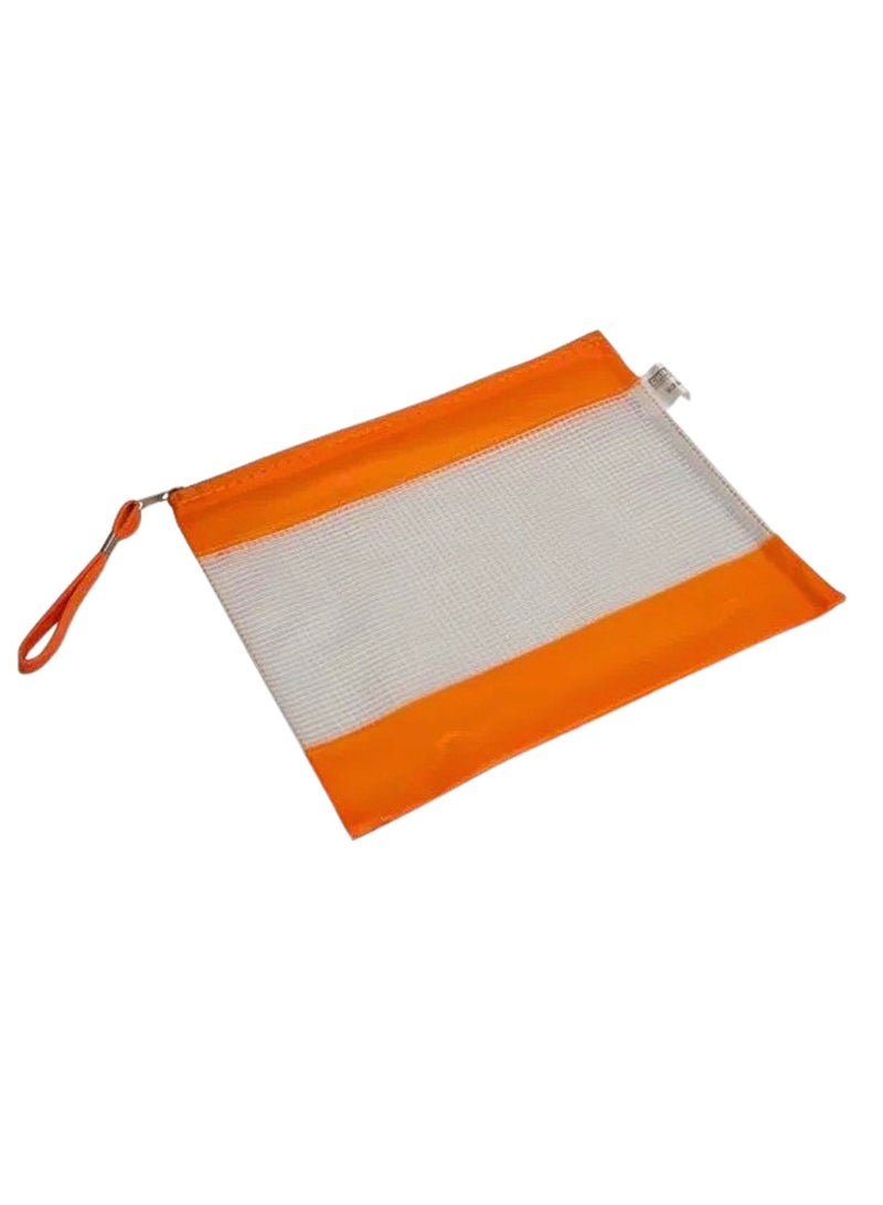 Chrome A5 Zipper File Bag, Zippered Water-Resistant Bag Storage Pouch for Women, Men Organizer Document, Business Receipts, Cosmetics, Travel Accessories (Pack of 10) - Image 2