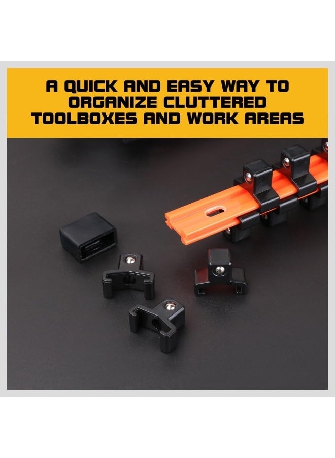 3Pcs Double Sided Socket Organizer, Premium Material Socket Holders, 1/4-Inch, 3/8-Inch, 1/2-Inch - Image 3